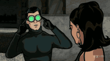 Goggle Check GIF - Archer James Bond Spectre Night Vision GIFs