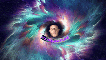 a picture of a man with glasses in a swirl that says ' pingalone ' on it