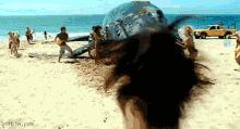Hancock Throws Whale Into The Ocean GIF - Hancock Throws Whale Into The Ocean Fail GIFs