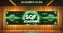 a sign that says alsaqifa clan on it