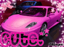 Pink Car GIF