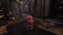 a video game screen shows a character with a shield around them