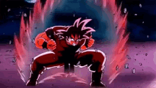 界王拳 ドラゴンボール GIF - Kaioken Goku Dragonball Z GIFs