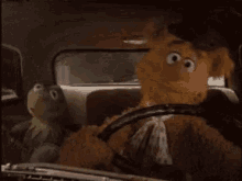 Driving Kermit GIF - Driving Kermit GIFs