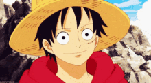 one piece smile happy laugh luffy