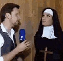 Nun Innocent GIF - Nun Innocent Interview GIFs