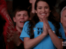 Glee Rachel Berry GIF - Glee Rachel Berry Waving GIFs