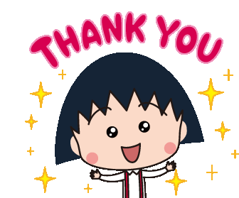 小丸子 Thanks Sticker - 小丸子 Thanks Thank You Stickers