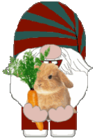 Gnome Bunny Rabbit Sticker - Gnome Bunny Rabbit Stickers