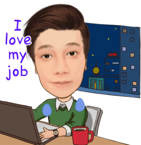 I Love My Job Cry Sticker - I Love My Job Cry Tears Stickers