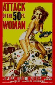 movies attack of the50ft woman poster