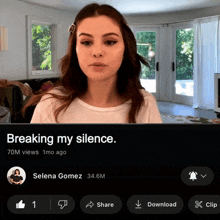 Selena Gomez Breaking My Silence GIF - Selena Gomez Breaking My Silence Stan Twitter GIFs