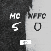 a black and white poster that says mc nbfc so