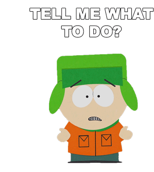 Tell Me What To Do Kyle Broflovski Sticker - Tell Me What To Do Kyle Broflovski South Park Stickers