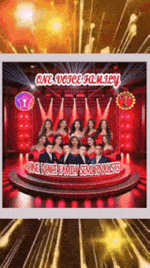 the one voice family semi finalists are on stage