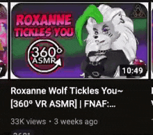 Roxanne Wolf Tickles You Roxanne Fnaf GIF