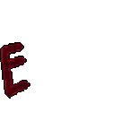 a pixel art drawing of a red worm with the word feel it on it