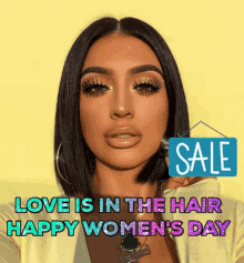 Long Layered Hairstyle Happy Womens Day GIF