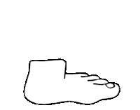 Nudge Foot Sticker - Nudge Foot Feet Stickers