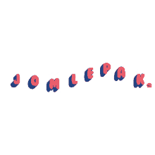 a white background with red and blue letters that spell out the word jomepak