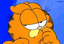 Thinking Garfield GIF