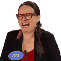 Laughing Joyce Sticker - Laughing Joyce Family Feud Canada Stickers
