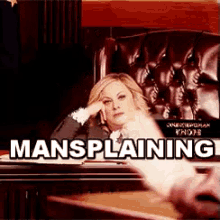 Get Me Outta Here GIF - Mansplaining Amy Poehler Cant GIFs