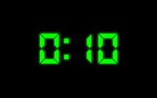a digital clock displays the time of 8:08