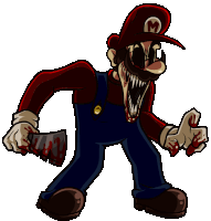 Super Horror Mario Idle Sticker - Super Horror Mario Idle Mad Stickers