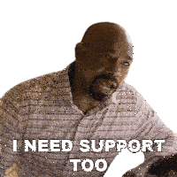 I Need Support Too Calvin Jordan Sticker - I Need Support Too Calvin Jordan Kingdom Business Stickers