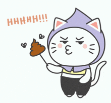 Kitty Holding Poo GIF - Kitty Holding Poo Disgusted GIFs