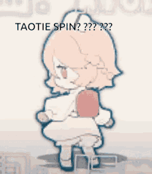 a drawing of a nurse with the words taotie spin