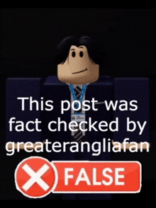 a sign that says this post was fact checked by greaterangliafan