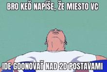 a drawing of a man with a foreign language caption