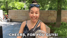 Cheers For You Guys Alessia Cara GIF - Cheers For You Guys Alessia Cara Not Maid Of Honour GIFs