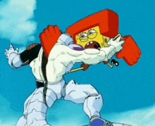 Spongebob Fight GIF