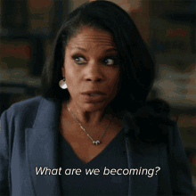 What Are We Becoming Liz Reddick GIF - What Are We Becoming Liz Reddick The Good Fight GIFs