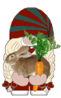 Gnome Bunny Rabbit Sticker