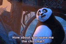 Kung Fu Panda Po GIF - Kung Fu Panda Po How About You Spare Me The Chit Chat GIFs
