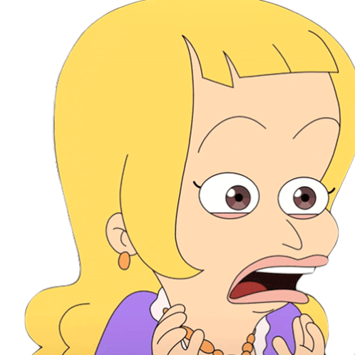 Shocked Lola Skumpy Sticker - Shocked Lola Skumpy Big Mouth Stickers