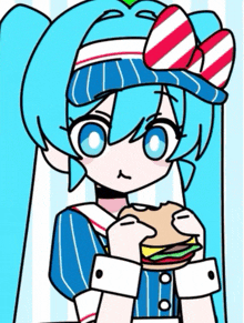 Burger Hatsune Miku GIF