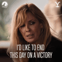 Id Like To End This Day On A Victory Beth Dutton GIF - Id Like To End This Day On A Victory Beth Dutton Kelly Reilly GIFs