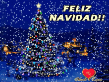 Feliz Navidad Snow GIF - Feliz Navidad Snow Christmas Tree GIFs