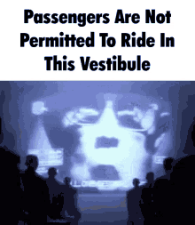 Train Passengers Are Not Permitted To Ride In This Vestibule GIF - Train Passengers Are Not Permitted To Ride In This Vestibule 1984apple Commercial GIFs