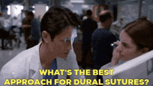 Greys Anatomy Jules Millin GIF - Greys Anatomy Jules Millin Whats The Best Approach For Dural Sutures GIFs