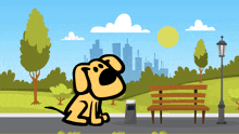 a cartoon of a dog with the number 24 on it