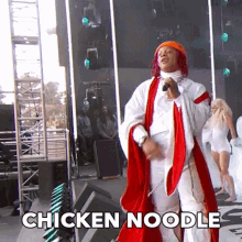 chicken noodle singing performer concert trippie redd