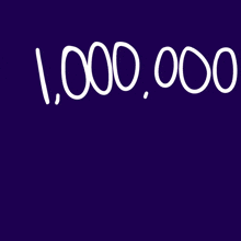 a purple background with the number 1,000,000 written in white