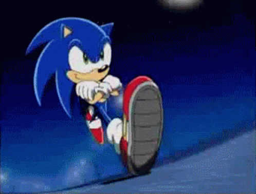 Sonic Running Gif Sonic Running Gotta Go Discover Share Gifs
