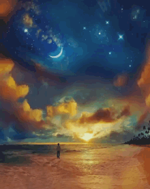 The Sea Of Dreams Moon GIF